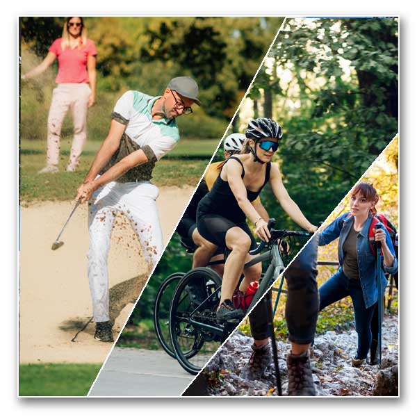 Golfing, Cycling & Hiking around Rose Villa Farm